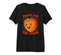 Peach For The Stars Kawaii Fruit Dreamer Camiseta Premium
