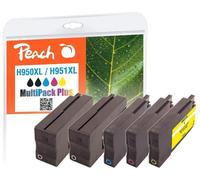 Peach H950/951 Value Pack Plus Printer Cartridges XL (2 x Black, C, M, Y) Replac