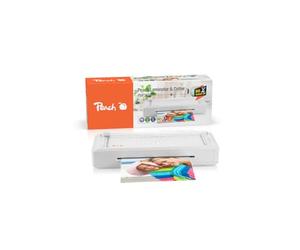 Peach Laminadora 3 en 1 A4 - Plug & Play, sin tiempo de calentamiento, incluye recortadora y laminación - Apto para todas las películas convencionales de hasta 250 mics PBP351A