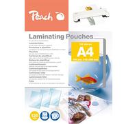 Peach Laminator Pouches A4, 125 mic, PP525-02, 100-pack