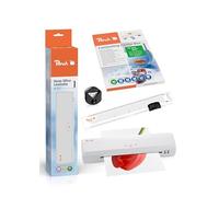Peach PBP300 - Paquete de oficina (Laminador, Calculadoras, Cortadora, A4, a 5 hojas, 50 piezas de laminación)