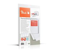 Peach PBT100-14A - Juego de carpetas térmicas para encuadernación térmica (A4, para 15 - 60 hojas, 20 unidades, surtidos), color blanco