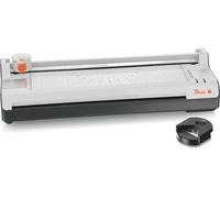 Peach Plastificadora 6 en 1 A3, incluye redondeador de esquinas, recortador, láminas de plastificación - ABS - Adecuado para todas las películas comerciales de hasta 2 x 125 mic. - Laminadora en frío