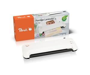 Peach Plastificadora A4 - dos veces más rápido que otras - laminada más de 1,5 páginas A4 por minuto - adecuada para todas las láminas estándar - PL750A