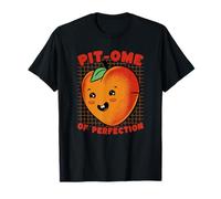 Peach Pun Perfection Divertido Amante de la Fruta Humor Camiseta
