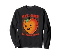Peach Pun Perfection Divertido Amante de la Fruta Humor Sudadera