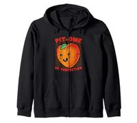 Peach Pun Perfection Divertido Amante de la Fruta Humor Sudadera con Capucha
