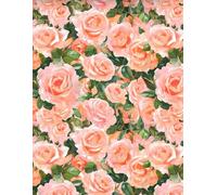 Peach Roses - Grateful Heart: A Journey of Daily Appreciation - Gratitude Journal: 8.5 X 11 inches 150 Pages, 3 entries per page