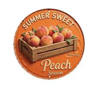 Peach Season - Cartel de chapa metálica