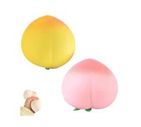 Peach Squeeze Toys, Soft Stretchy Squish Ball, Cute Fruit Stress Relief Toy For Calm & Relaxation, Portable Fidget Toy for Kids & Adults, Anxiety Relief Hand Toy (Mix)