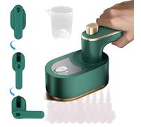 Peachloft Steamer Portable Steam Iron, 180° Rotary Garment Iron Steamer, Handheld Steamer for Clothes, Travel Steamer for Clothes Portable Mini, For Home, Apartment, School Dormitory (Green)