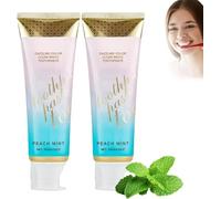 Peachloft Teeth Whitening Toothpaste, Peachloft Toothpaste, New Radiant Whitening Toothpaste, Repair and Protect Teeth, Fresh Breath (2pcs)