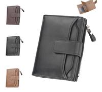 Peachloft Wallet, Peachloft Mens Wallet, Two-Fold Large Capacity, PU Leather Multi-Card Holder Anti-Theft Wallets for Men(Black)