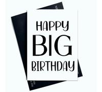 Peachy Antics SP34 - Tarjetas de cumpleaños con texto en inglés Happy Big Birthday For Him For Her Card Joke Laughter Fun Novelty