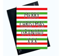 Peachy Antics Tarjeta de felicitación de Navidad para abuelo para él, tarjeta de abuelo con temática de Navidad para Navidad, tarjeta de Navidad interior en blanco de nietos SP156