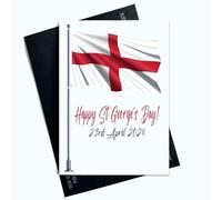 Peachy Antics Tarjeta de felicitación para el día de San Jorge, 24 de abril, tarjeta de celebración de Inglaterra para él y ella, AP126