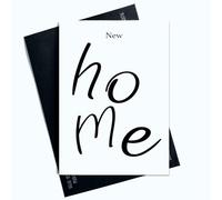 Peachy Antics Tarjeta de felicitación para el hogar AP154 para hijo, hija, para hombres, diseño de tarjeta simple para mujer