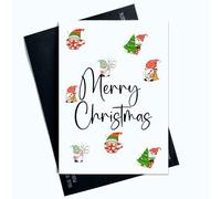 Peachy Antics Tarjeta de Feliz Navidad Gonk para cualquier persona, felicitación festiva para él o ella, difunde alegría navideña con esta adorable y única tarjeta de Navidad SP125