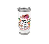 Peachy Vintage Retro Verano Loving Peach Girls Vaso térmico de acero inoxidable de doble pared