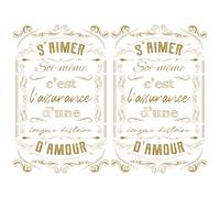 Peacoblue Frotar Pegatina de Transferencia para Mueble Rub on Transfer Furniture 6"X12" Carta de Oro, 3pcs UV DTF Decor Calcomanía Manualidades para Madera Puerta Glass Cajonera Adornos