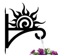 peacoblue Ganchos de Hierro para Plantas Colgantes para Uso Interior y Exterior, Comederos de Aves, Soporte de Metal Resistente a la Intemperie de 12"x15" para Porche(Amanecer)