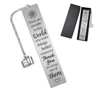 Peacoblue Marcapáginas de metal con texto "Thank You for being one of them personalizado"