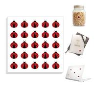 Peacoblue Pegatina Autoadhesiva Impermeable 500 piezas de Mariquita de 0.5 x 0.5 pulgadas para Decorar Scrapbooking, Planner, Calendario, Aula, Laptop Y Como Premio, Pegatina de Vinilo Divertida