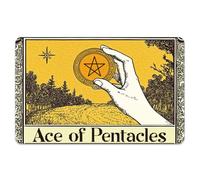 Peacoblue Pegatina de Piel para Tarjeta de Crédito/Débito con Diseño de la Carta Del Tarot As de Oros, Piel de Tarjeta Personalizada Resistente Al Agua, A los Arañazos Y Atractiva En 4 estilos