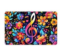 Peacoblue Pegatina de Piel para Tarjeta de Crédito/Débito Nota Musical Colorida, Impermeable, Personalizable en 4 Estilos para Tarjetas de Crédito, Débito y Transporte
