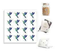 Peacoblue Pegatinas Autoadhesivas Impermeables 320 piezas de 0.7 x 0.7 pulgadas de Colibrí para Scrapbooking, Planificador, Calendario, Diario, Decoración de Regalos, Aula, Recompensas, Laptop