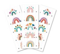 Peacoblue Pegatinas de Zapatos para Aprender Izquierda Derecha, Arcoíris 100 piezas (50 pares) Pegatinas Adhesivas para Zapatos para Ayudar A Ponerse los Zapatos