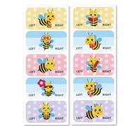 Peacoblue Pegatinas de Zapatos para Aprender Izquierda Derecha, Pegatinas Autoadhesivas para Zapatos 100 piezas (50 pares) para Ayudar A Ponerse los Zapatos