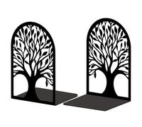 Peacoblue Soportes de Libros Metálicos para Estantes, 5.3"x3.5"x7.8" Soportes Decorativos Creativos y Pesados para Cocinas, 1 Par (Árbol de la Vida)