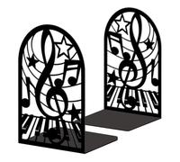 Peacoblue Sujetalibros de metal para estantes, moderno y decorativo, resistente, para estudio, oficina, escritorio, estante, habitación, 13,5 x 10,9 x 20 cm, sujetalibros altos simples de hierro