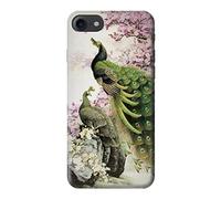 Peacock Chinese Brush Painting Funda Carcasa Case para iPhone 8