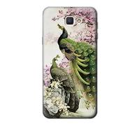 Peacock Chinese Brush Painting Funda Carcasa Case para Samsung Galaxy J7 Prime