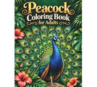 Peacock Coloring Book for Adults: 55 Single-Sided Macaw, Flamingo & Tropical Art Pages for Creative Adults