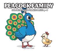 Peacock Coloring Book for Kids Ages 4-8