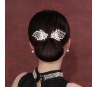 Peacock Display Angel Wings Elegant Hair Bun Maker,Rhinestone Flower Hairstyle Shaper Accessories for Women,Peacock Hair Curler Hairpin,Lazy Hair Curler Deft Bun Maker (Flower C)