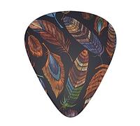Peacock Feather StOlmx - Juego de púas de guitarra - Diseño de impresión completa, 3 grosores disponibles