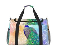 Peacock in Dreamland - Bolsa de viaje compacta resistente al agua para deportes, gimnasio y fin de semana para hombres y mujeres
