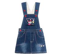 Peacolate 2-7 años Little & Big Bunny Girls Overol Pull-up Belt Denim Playwear Vestido Jumpstuis (2-3A)