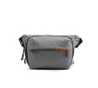 Peak Design Everyday Sling 3L, ceniza, correa de hombro acolchada ajustable para llevar cruzada o cintura, divisor FlexFold, ideal para llevar cámaras o artículos esenciales diarios, bolsa bandolera