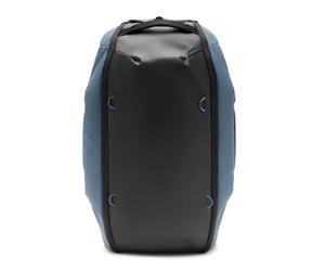 Peak Design Mochila de viaje de 45 a 65 L, color océano, resistente a la intemperie, diseño expandible, camino con cremallera extralargo, correas almacenables, se adapta a cubos de embalaje y cubos de