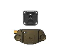 Peak Design Clip de cámara de captura V3, Kelp con placa, sostiene DSLR, cuerpo compacto y apunta y dispara, seguro, estable y accesible, se fija a correas y cinturones, liberación rápida, capacidad