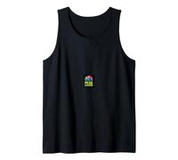 Peak Experience Mountain Design Retro Neon Outdoor Camiseta sin Mangas