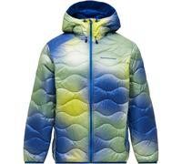 PEAK PERFORMANCE Aop Helium Down Hood - Hombre - Blanco / Amarillo / Azul - talla XL- modelo 2026