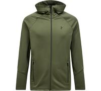 Peak Performance - Forros polares - M Rider Essentials Zip Hood Pine Needle - Talla L - Verde Verde L