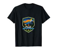 Peak Performance - Insignia gráfica de montaña para Camping Camiseta