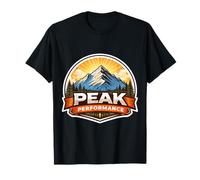 Peak Performance - Juego de Palabras para Escalar montañas, Senderismo Camiseta